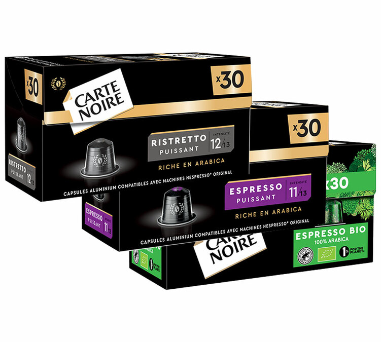 Pack descubrimiento 90 cápsulas compatibles con Nespresso* Original - CARTE NOIRE