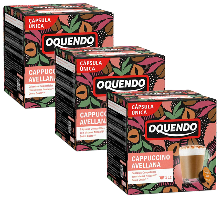 36 Компатибилне Капсуле Nescafé* Dolce Gusto* Капућино Лешник – OQUENDO