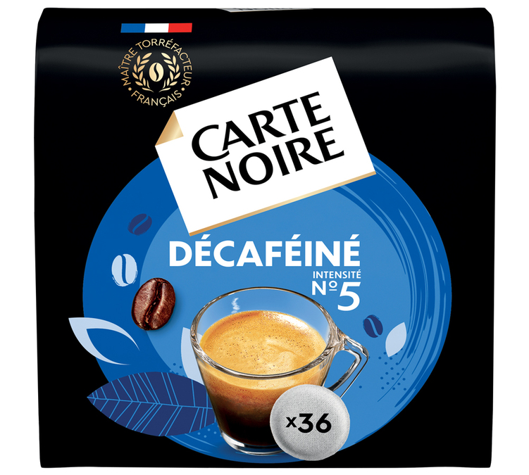 36 zachte pads nr.5 Cafeïnevrij - CARTE NOIRE