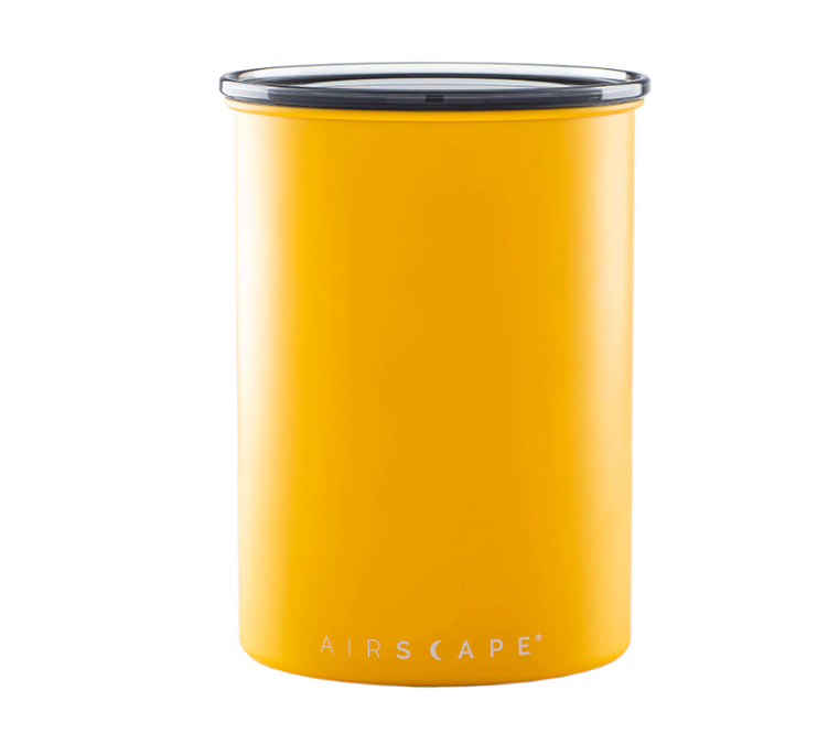 Barattolo di conservazione in metallo giallo opaco 500 g - Airscape