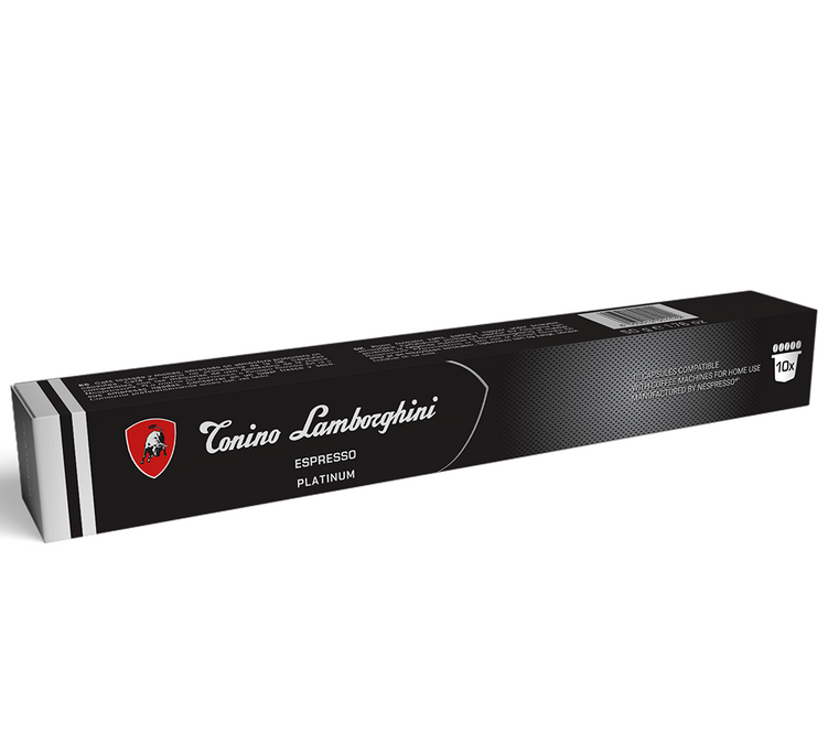 10 cápsulas compatibles con Nespresso* Original Espresso Platinum - TONINO LAMBORGHINI