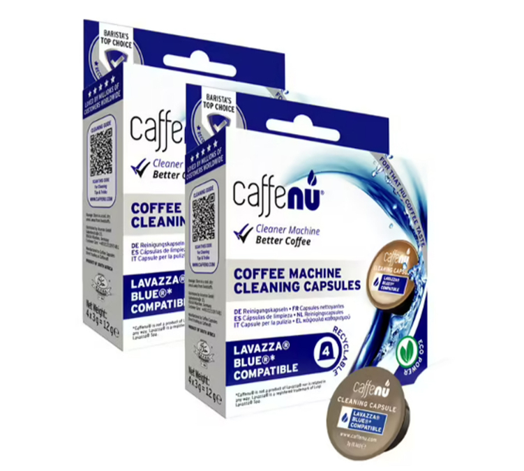 CAFFENU Rengjøringskapsler x8 - til Lavazza Blue kaffemaskin