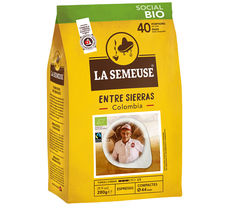 40 ESE капсула - Entre Sierras Kolumbija Bio - Pravedna trgovina - LA SEMEUSE