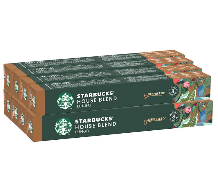 80 Nespresso* Original suderinamų kapsulių - STARBUCKS House Blend