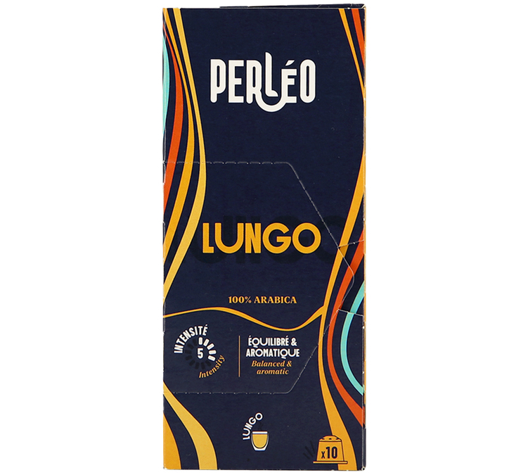 10 capsules compatible with Nespresso* Original Lungo - PERLÉO