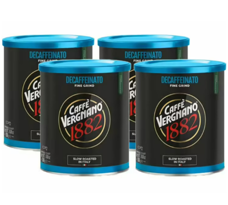 1 Kg Mlevene Kafe za Profesionalce 1882 Bez Kofeina - Caffè Vergnano