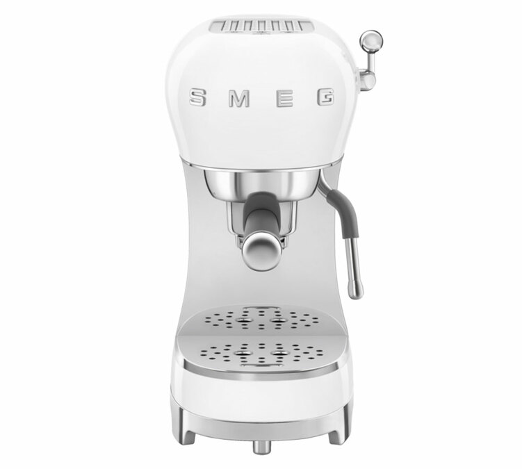 SMEG Hvit espressomaskin ECF02WHEU 50-tallsstil