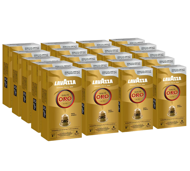 200 Nespresso* Original kompatible Kapseln Espresso Qualita Oro für Profis - LAVAZZA