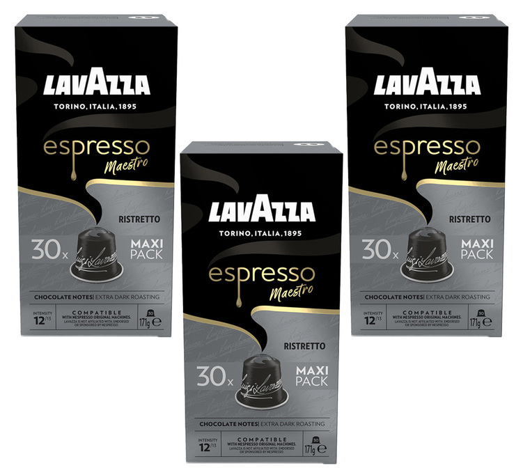 90 Kapseln kompatibel mit Nespresso* Original Ristretto für Profis - LAVAZZA