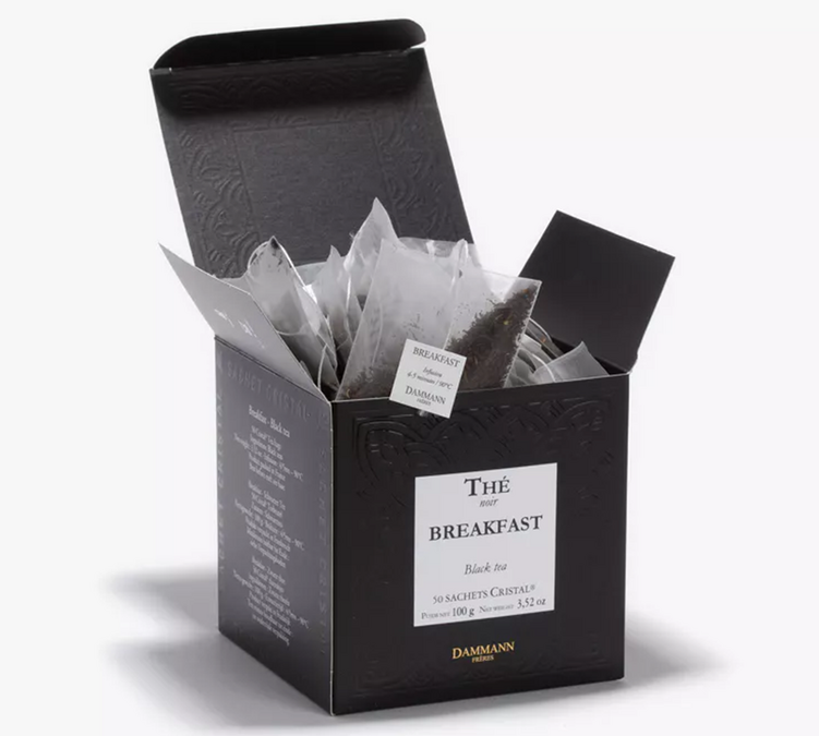 Black tea for professionals Breakfast - 50 crystal sachets - DAMMANN FRÈRES