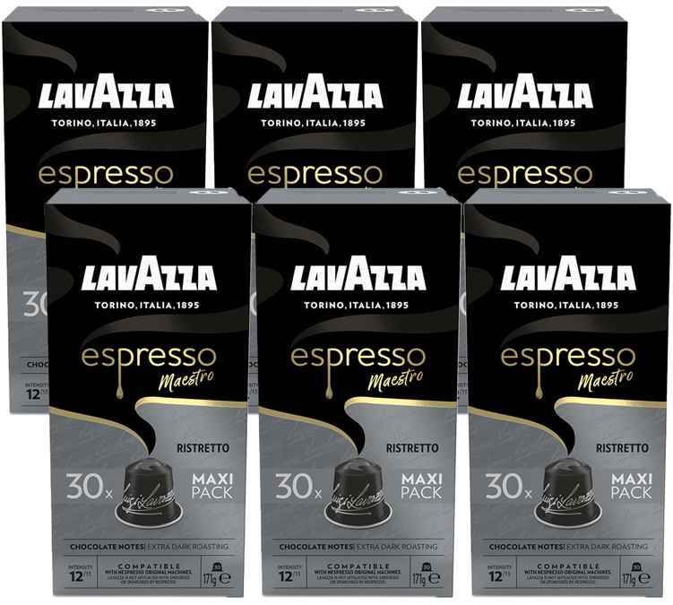180 kompatibilnih kapsula Nespresso* Original Ristretto za profesionalce - LAVAZZA