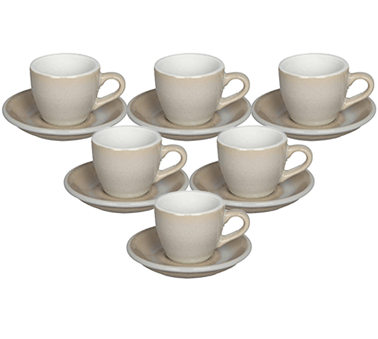 6 шољица Espresso 80 ml + 6 тањирића "Ivory" - Loveramics
