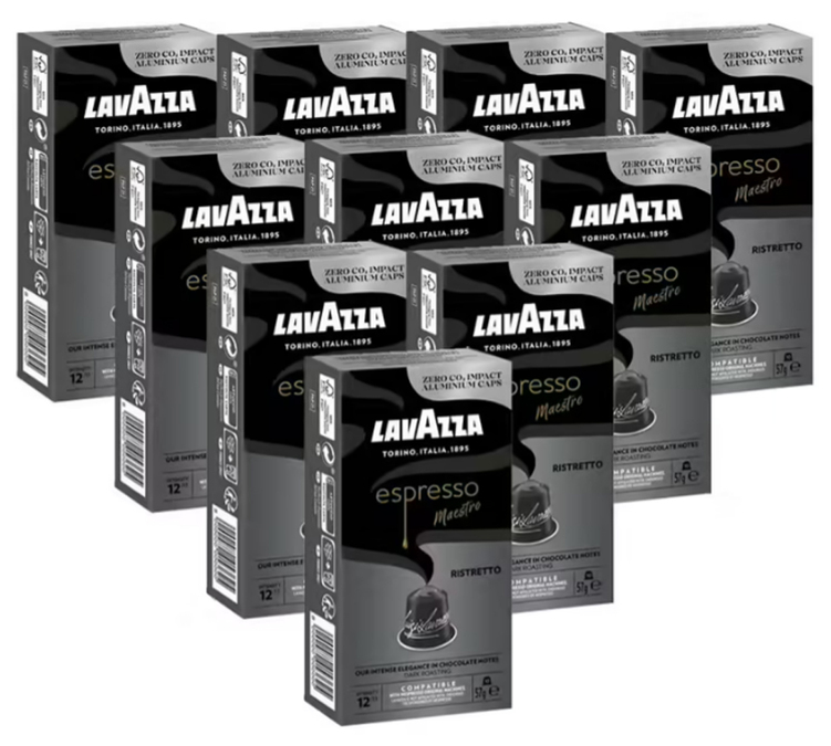 100 съвместими капсули Nespresso* Original Ristretto за професионалисти - LAVAZZA