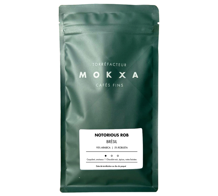 250 g - Café en Grano - Notorious Rob Cocarive Brasil - CAFÉ MOKXA