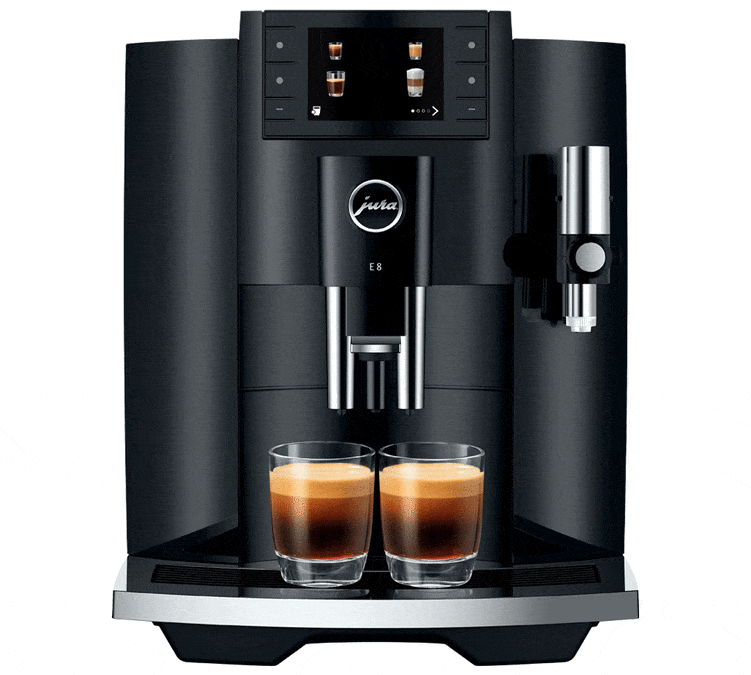 Mlinac za Espresso JURA - E8 PianoBlack (EC) Smart Connect Uključen