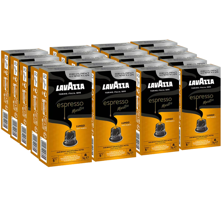 200 kapsula kompatibilnih s Nespresso* Original Maestro Lungo za profesionalce - LAVAZZA