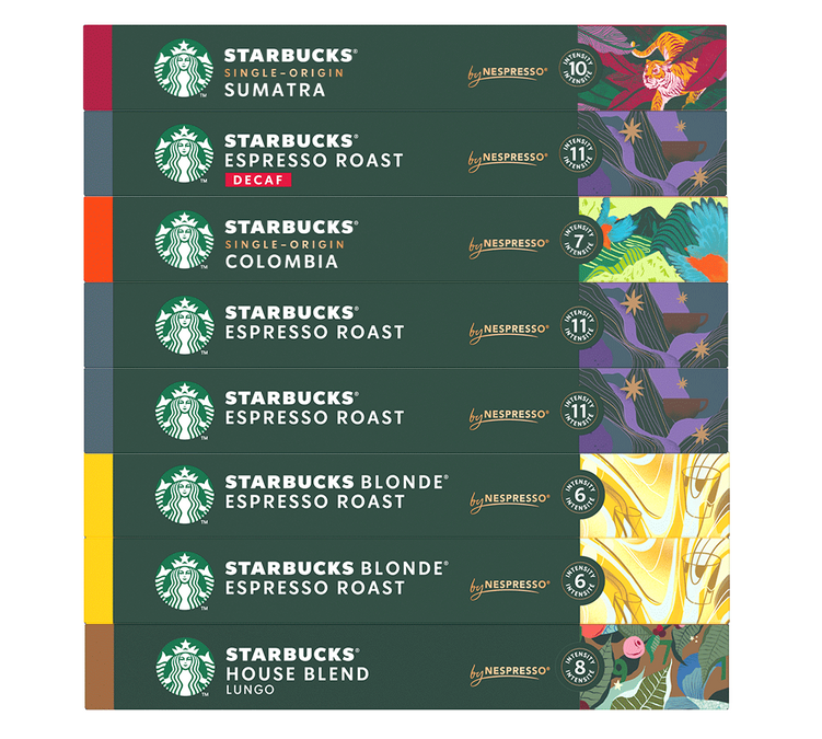 Felfedező csomag Kávé 80 kapszula kompatibilis a Nespresso* Original-lel szakemberek számára - STARBUCKS