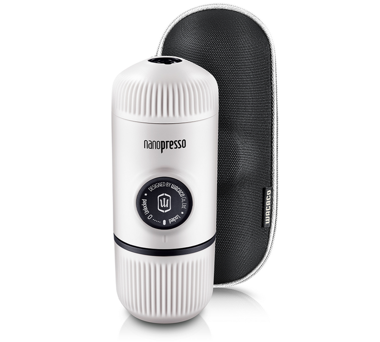 Wacaco Nanopresso Nešiojama kavos virimo aparatas Balta + Dėklas