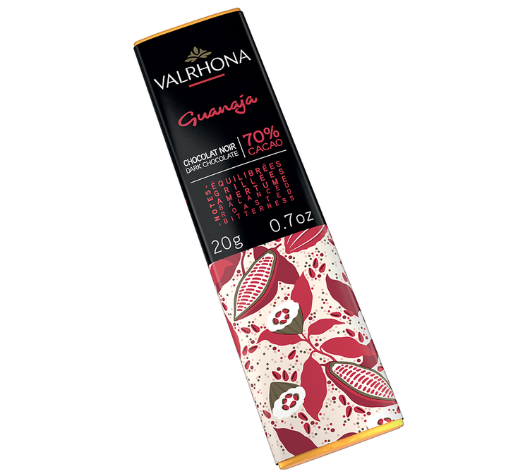 Mini Reep Pure Chocolade Guanaja 70% Cacao - 20 g - VALRHONA