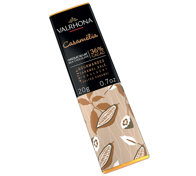 Mini Chokladkaka Mjölkchoklad Caramélia 36% Kakao - 20 g - VALRHONA