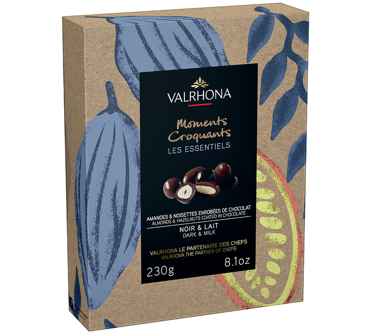 Equinox Essentials Gift Set Almonds Hazelnuts Chocolate - 230 g -VALRHONA
