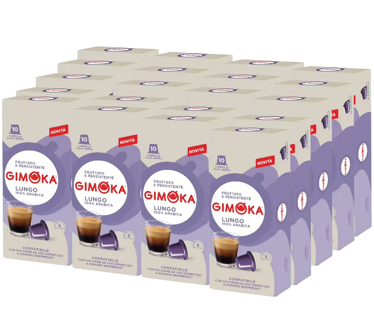 200 Cápsulas Lungo - Compatíveis com Nespresso® para Profissionais - GIMOKA