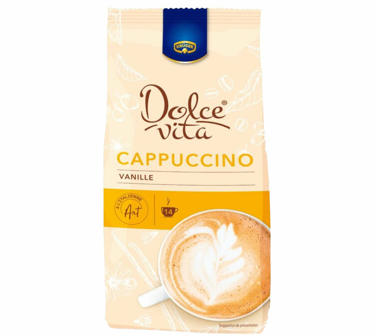 380g - Café soluble - Cappuccino vanille - DOLCE VITA