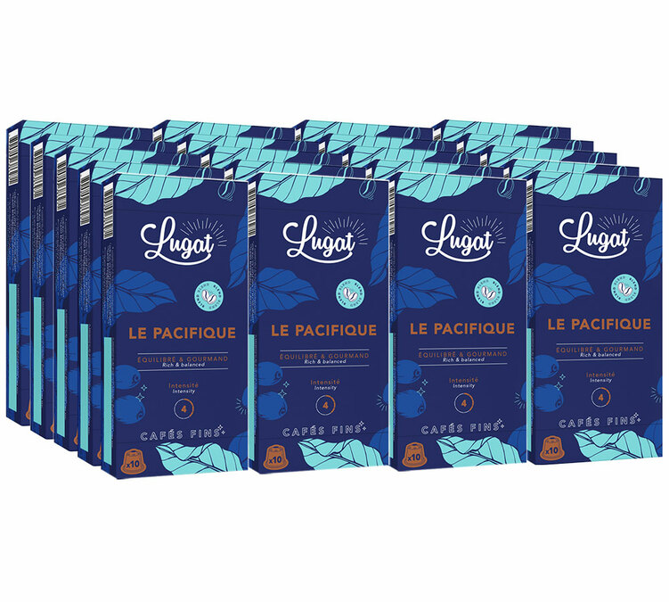 200 Nespresso* Original kompatibla kapslar Le Pacifique för proffs - LUGAT