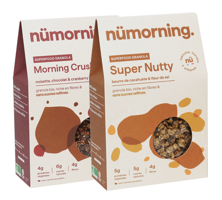 Dos Granolas de Frutas Ecológicas - 2 x 300 g - NÜMORNING