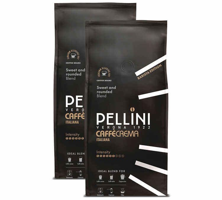 2 x 1 kg - Caffè in Grani - Caffècrema Italiana - PELLINI