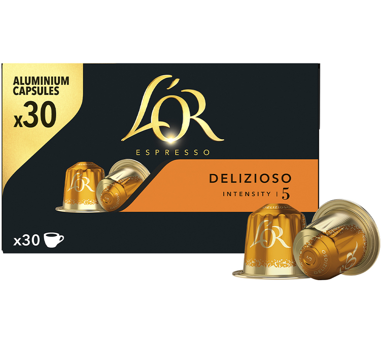30 капсули съвместими с Nespresso* Original Delizioso - L'OR ESPRESSO