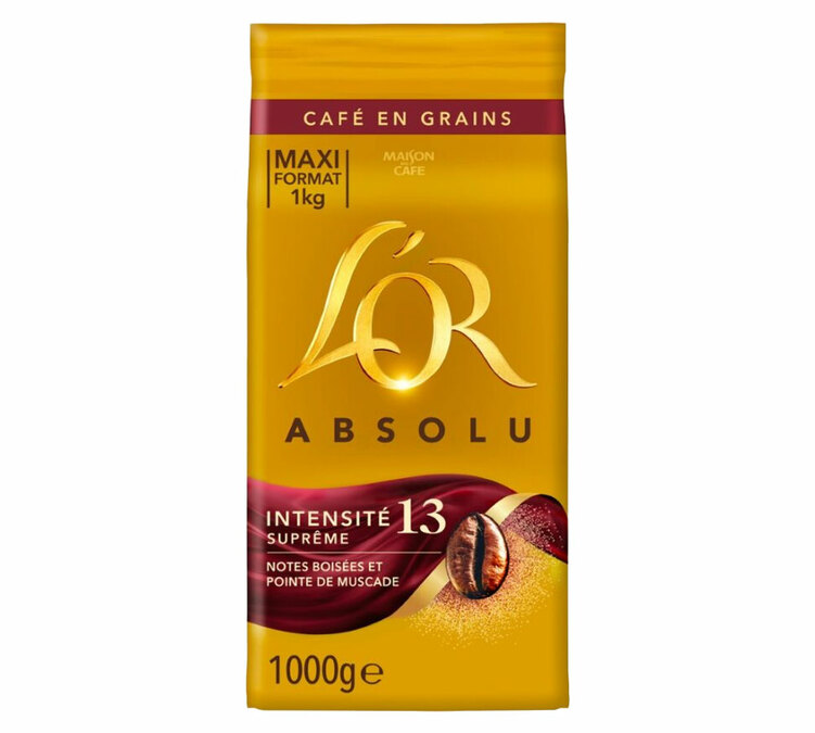 1 kg – Café em grão – Intensidade 13 – L’OR