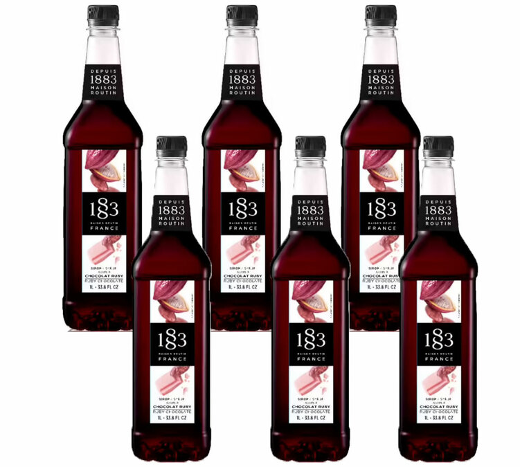 Syrop Ruby Czekoladowy dla Profesjonalistów 6 x 1 L - 1883 Maison Routin