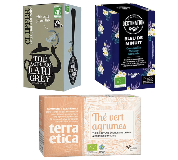 Trí de Chá e Infusões do Dia Bio - 3 x 20 saquetas - MULTIMARQUES