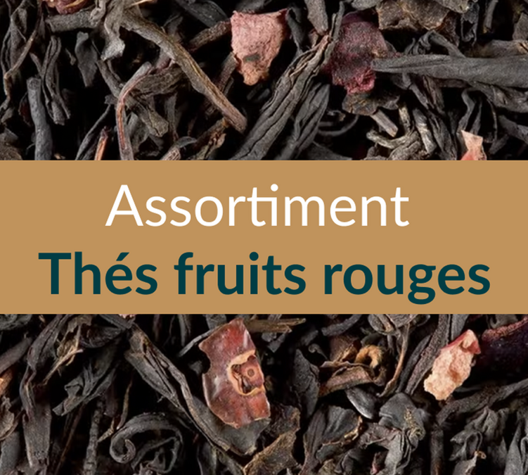 Três Chás Pretos e Verdes com Frutos Vermelhos - A Granel 3 x 100 g - MULTIMARQUES