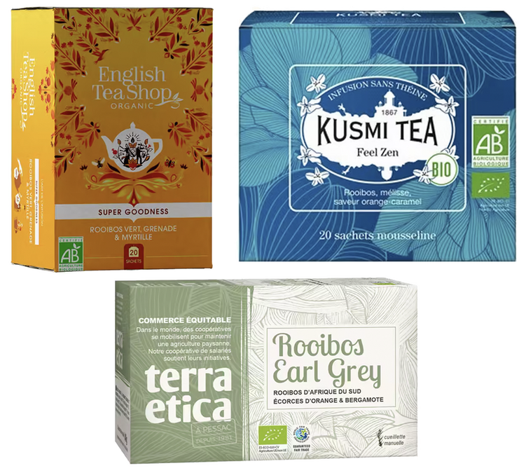 Luomu Rooibos-valikoima - 3 x 20 pussia - MULTIMARQUES
