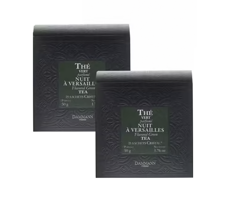 Grüner Tee „Nuit à Versailles“ – 40 Teebeutel, 10 Beutel geschenkt – DAMMANN FRÈRES