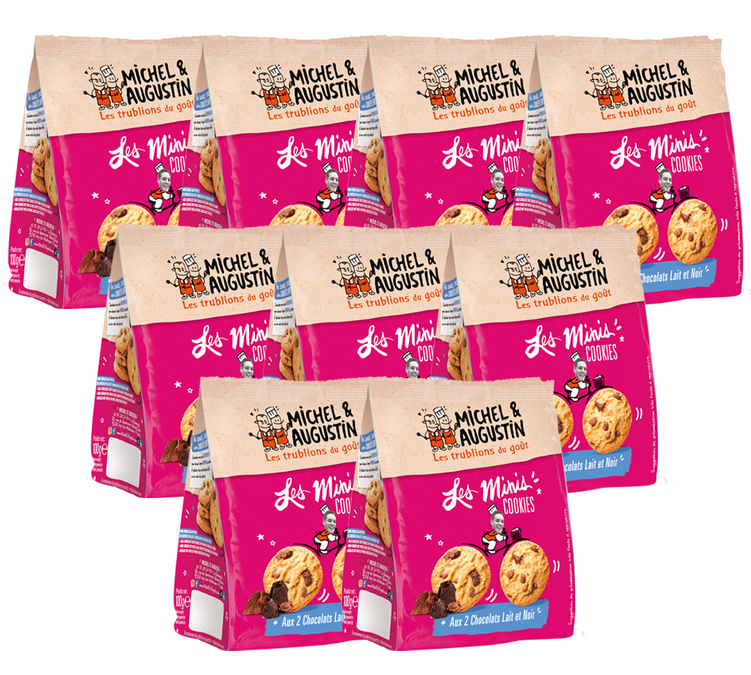 „Lot Sachets“ – mini sausainiai su šokoladu – 9 vnt. po 100 g – „MICHEL & AUGUSTIN“.