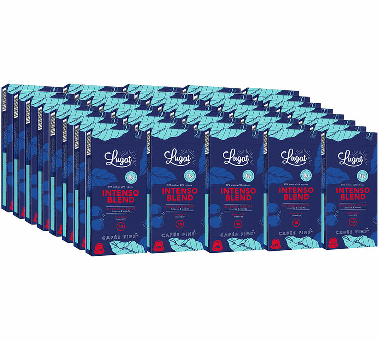 400 „Nespresso* Original Intenso Blend“ kapsulių, skirtų profesionaliam naudojimui – „LUGAT“.