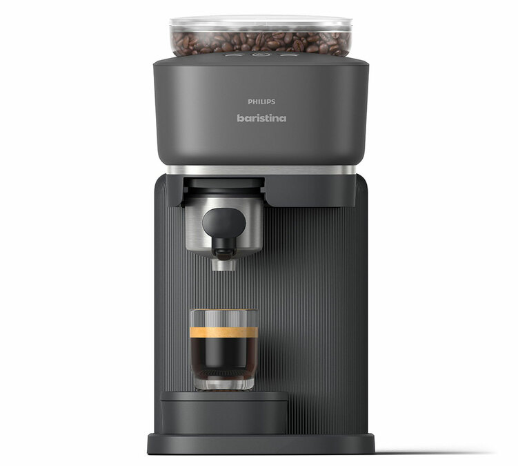 Máquina de café expresso com moedor PHILIPS Baristina BAR300/60, cor preta.