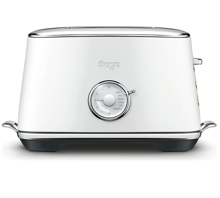 „SAGE Luxe Toast Select“ skrudintuvas, modelis STA735SST4EEU1, baltos spalvos.