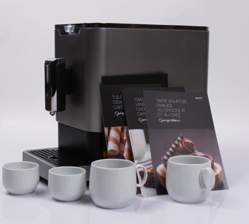 SCOTT Slimissimo Αλεστική Μηχανή Espresso Ασημί και Μαύρο