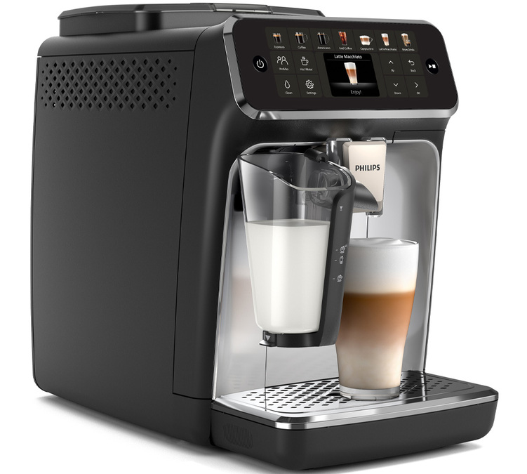 PHILIPS SilentBrew EP4446/70 LatteGo Prata Mó de Espresso