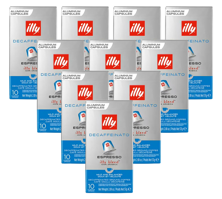 100 kapselia yhteensopiva Nespresso* Original Decaf - ILLY