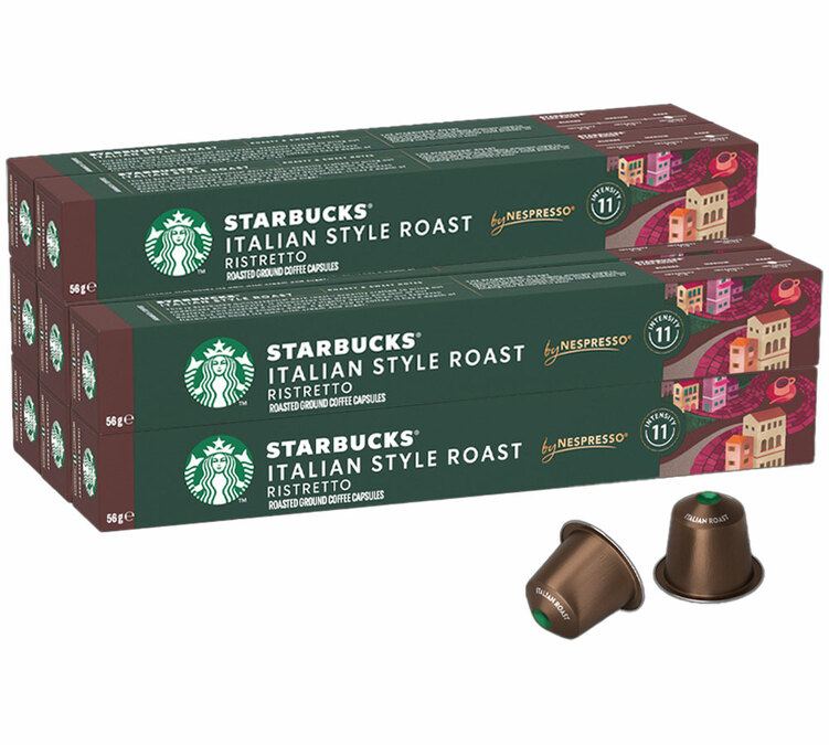 80 cápsulas compatíveis com Nespresso* Original Italian Style Roast - STARBUCKS