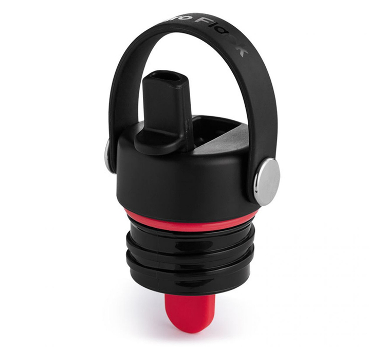 Kupak szívószállal Standard Mouth Flex Straw Cap - Fekete - Hydroflask