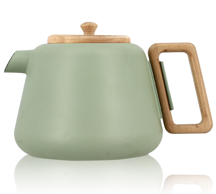 Théière en fonte 1 Litre OGO LIVING Viggo vert amande