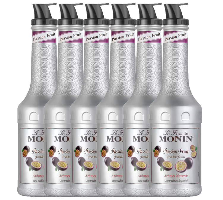 6 darabos Monin gyümölcspüré készlet - Maracuja - 6 x 1 L