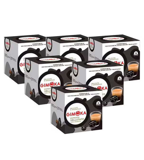 96 Nescafé* Dolce Gusto* Kompatibele Kapsler Vellutato - GIMOKA