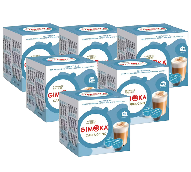 96 kapsułek kompatybilnych z Nescafé* Dolce Gusto* Cappuccino Classic - GIMOKA